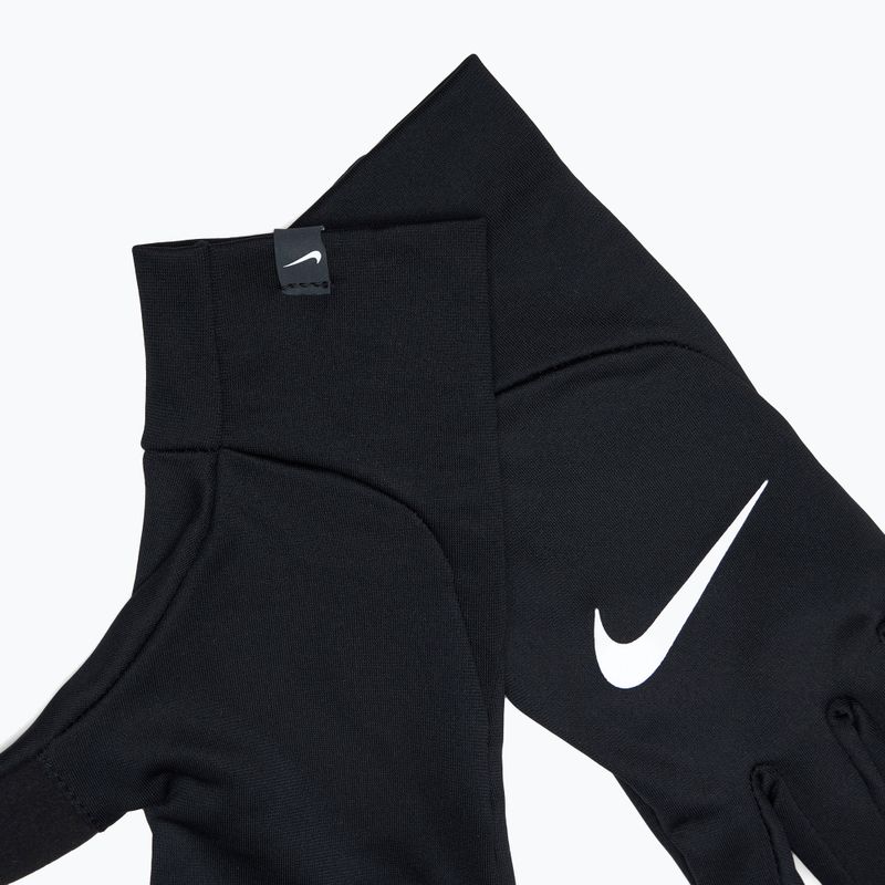Moteriškos bėgimo pirštinės Nike Pacer Lightweight RG black/black/silver 5