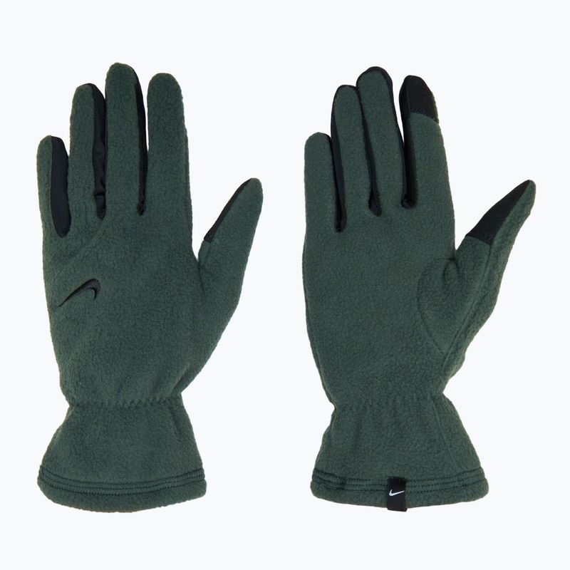 Moteriškos bėgimo pirštinės Nike One Therma-Fit Fleece vintage green/black