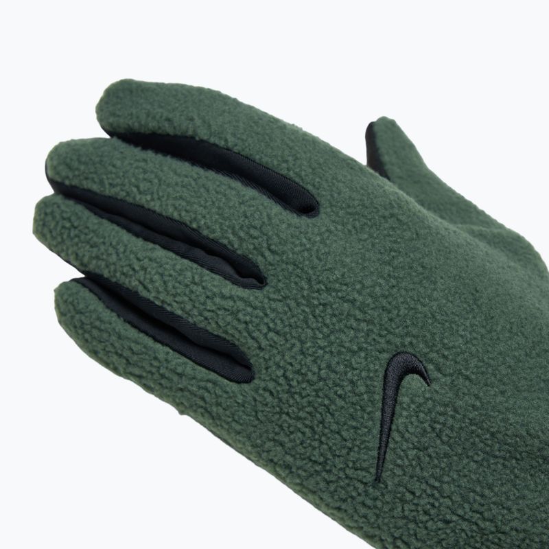 Moteriškos bėgimo pirštinės Nike One Therma-Fit Fleece vintage green/black 5