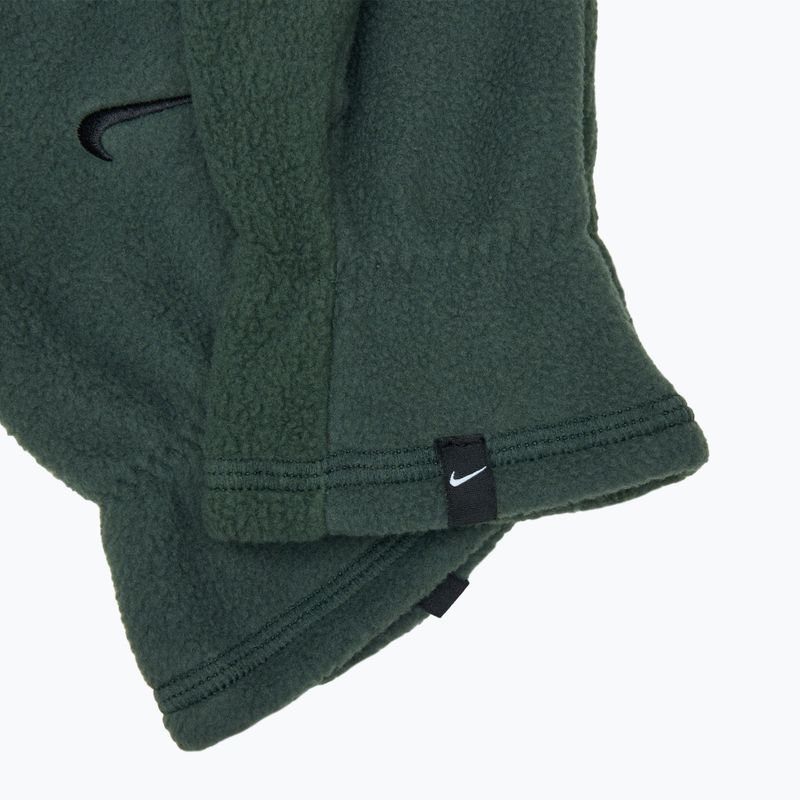 Moteriškos bėgimo pirštinės Nike One Therma-Fit Fleece vintage green/black 6
