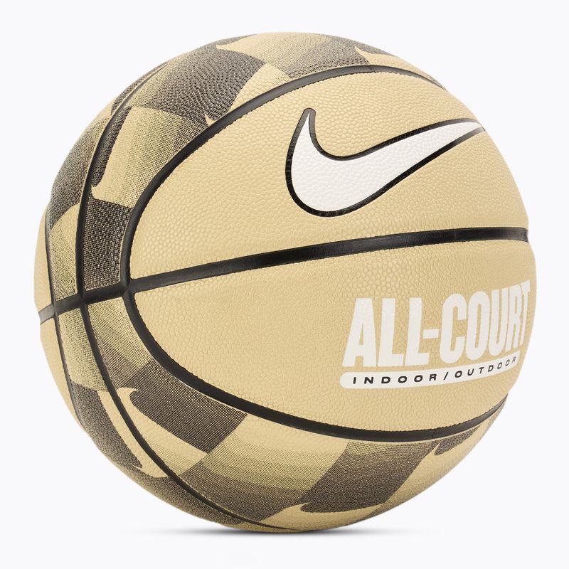 Krepšinio kamuolys Nike Everyday All Court 8P Graphic Deflated team gold/black/black/white dydis 7 2