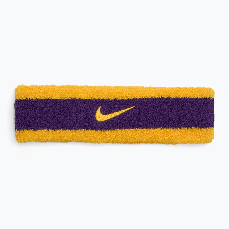 Galvos juosta Nike Swoosh Headband university gold/court purple/university gold
