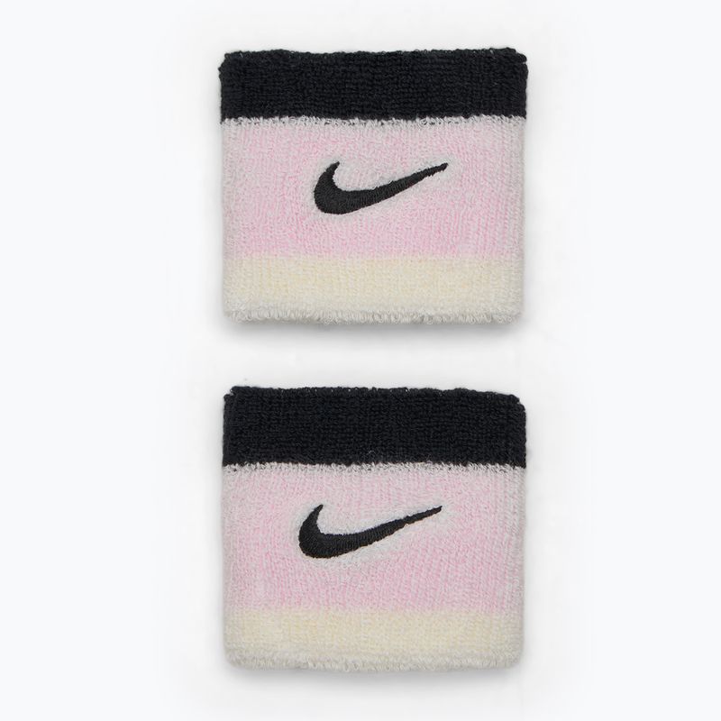 Galvos juosta Nike Swoosh Wristbands pink foam/coconut milk/black