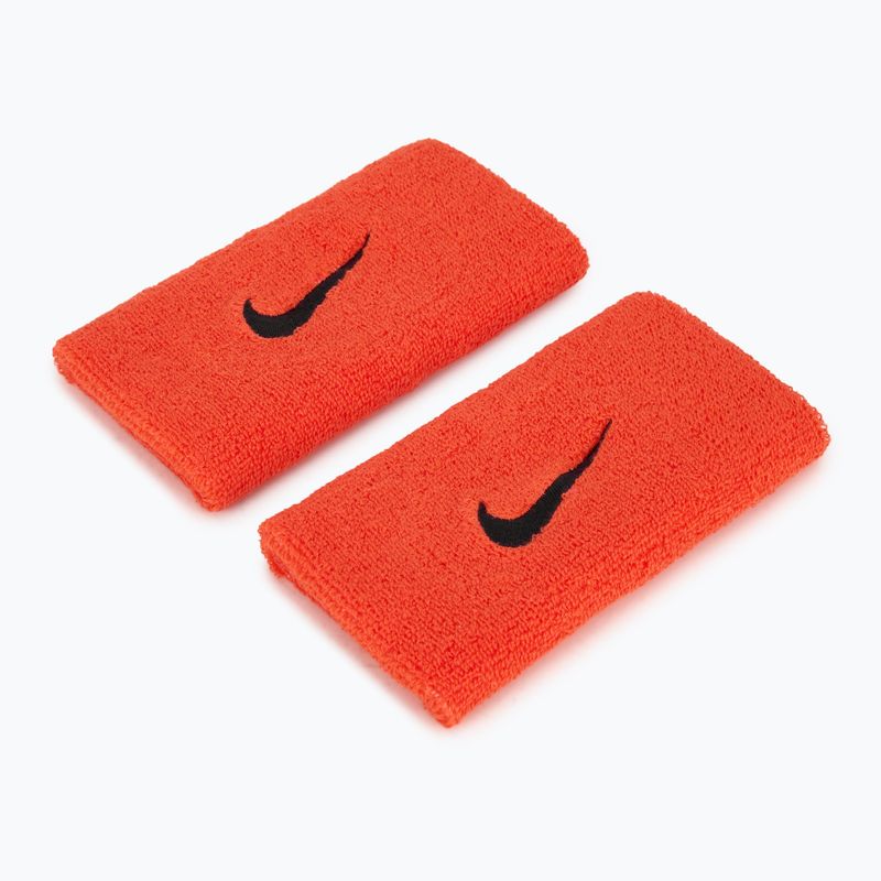 Riešų juostos Nike Swoosh Doublewide Wristbands 2 vnt. bright crimson/cave purple 2