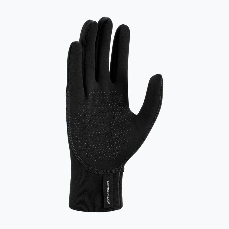 Moteriškos bėgimo pirštinės Nike Therma-Fit Pacer Sphere Midweight RG black/black/silver 3