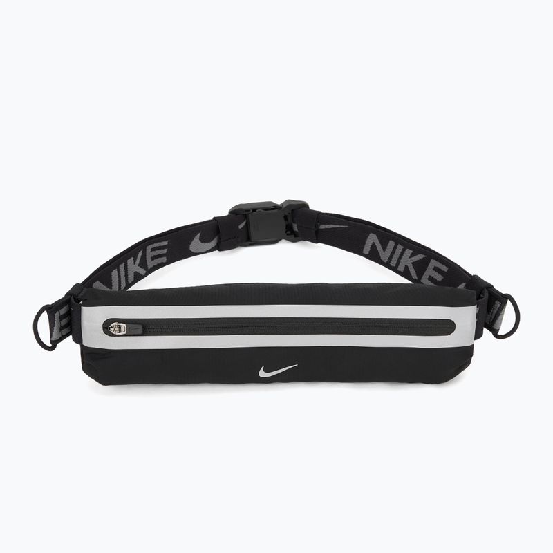 Bėgimo diržas Nike Slim 4.0 black/black/silver