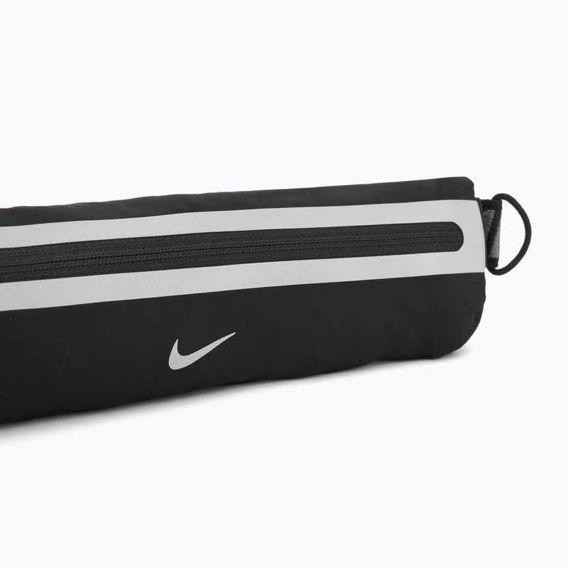 Bėgimo diržas Nike Slim 4.0 black/black/silver 4