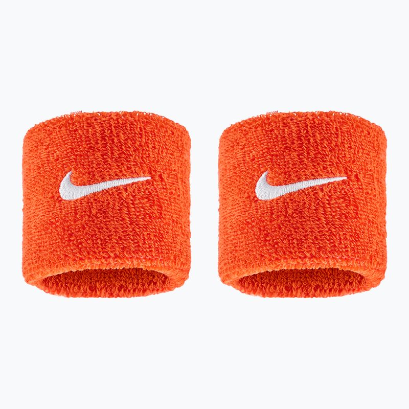 Riešų juostos Nike Swoosh Classic Wristbands 2 vnt. team orange/white
