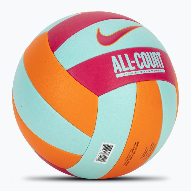 Tinklinio kamuolys Nike All Court Volleyball bright ceramic/bleached turq/rush pink dydis 5 2