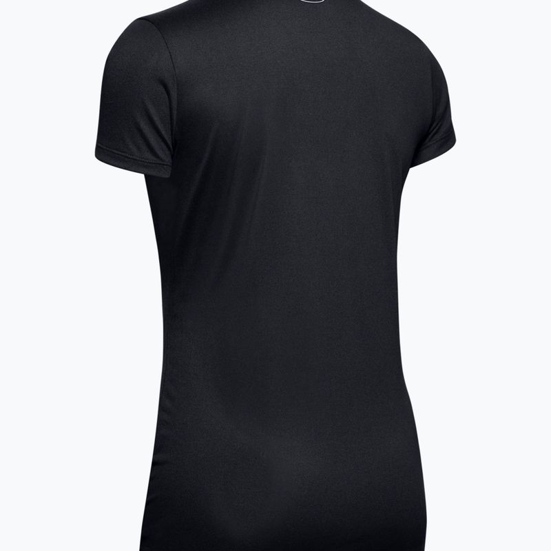 Under Armour Tech SSV moteriški treniruočių marškinėliai - Juodos ir sidabrinės spalvos 1255839 5