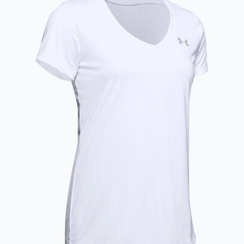 Under Armour Tech SSV moteriški treniruočių marškinėliai - Vienspalviai baltos ir sidabrinės spalvos 1255839 4