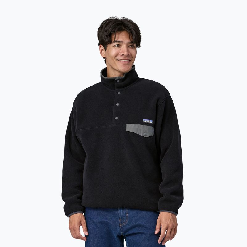 Vyriškas šiltas džemperis Patagonia Synch Snap-T P/O black w/forge grey