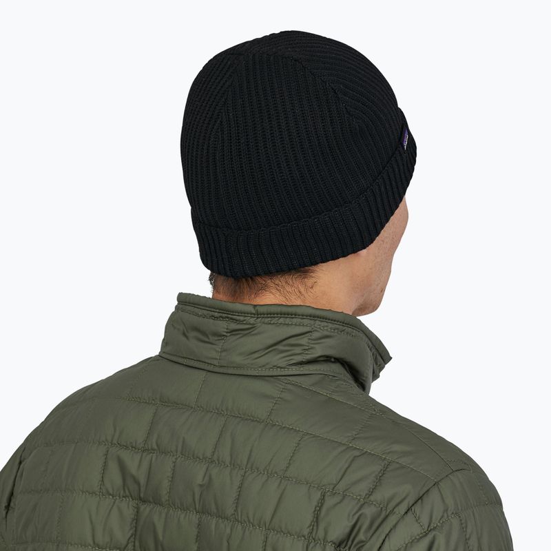 Žieminė kepurė Patagonia Fishermans Rolled Beanie black 3