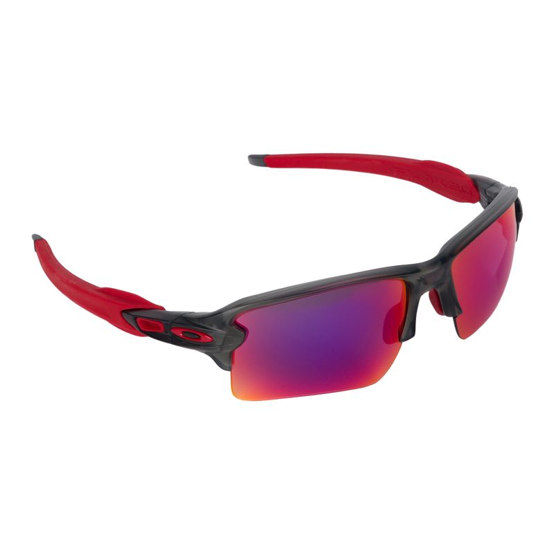 Oakley Flak 2.0 XL matiniai pilki dūminiai/prizminiai akiniai nuo saulės 0OO9188