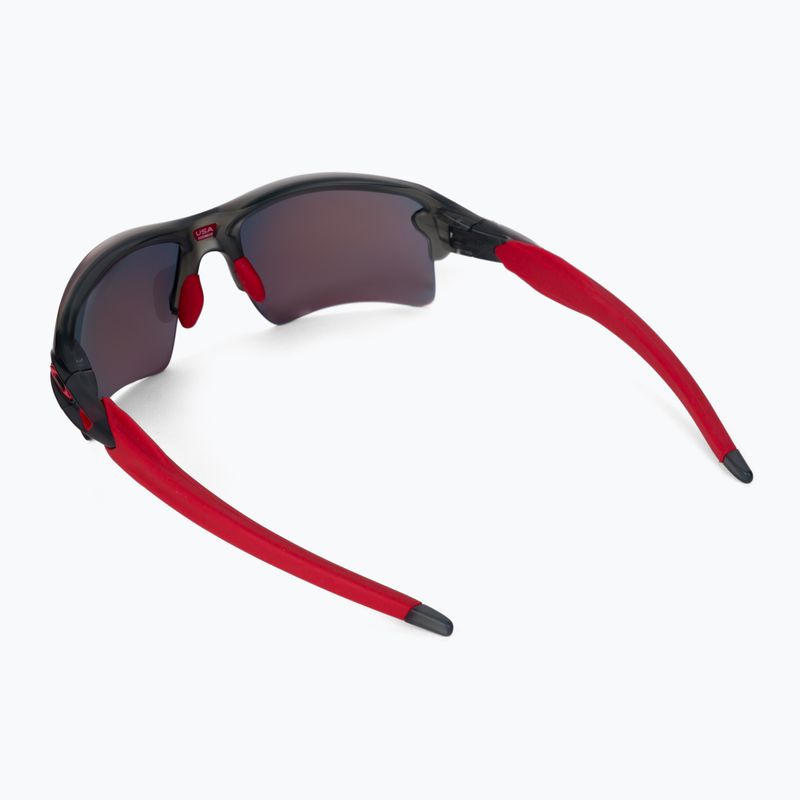 Oakley Flak 2.0 XL matiniai pilki dūminiai/prizminiai akiniai nuo saulės 0OO9188 2