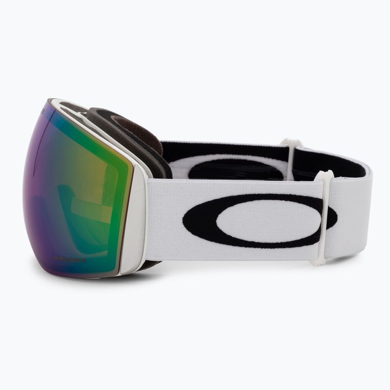 Oakley Flight Deck matiniai balti/prizm snow jade iridium slidinėjimo akiniai OO7050-36 4