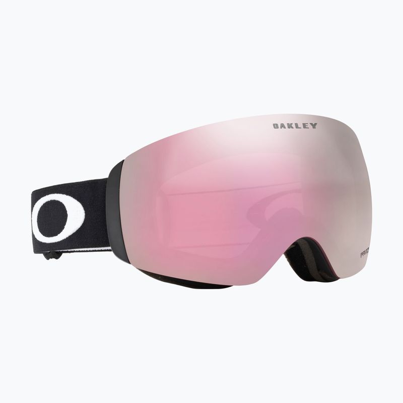 "Oakley Flight Deck" matiniai juodi/prizm snow hi pink slidinėjimo akiniai