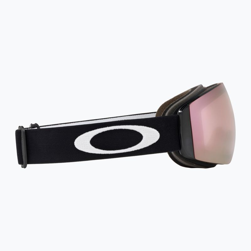 "Oakley Flight Deck" matiniai juodi/prizm snow hi pink slidinėjimo akiniai 4