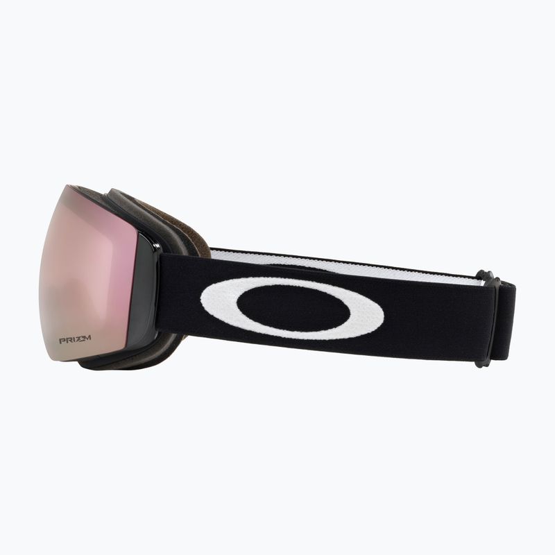 "Oakley Flight Deck" matiniai juodi/prizm snow hi pink slidinėjimo akiniai 5
