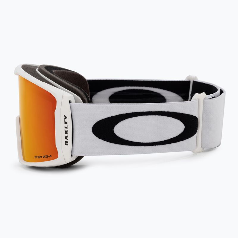 Oakley Line Miner matinės baltos/prizm sniego degiklio iridžio spalvos slidinėjimo akiniai OO7070-13 4