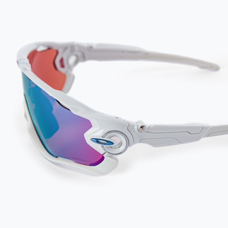 Oakley Jawbreaker poliruoti balti/prizm snow sapphire dviratininkų akiniai 0OO9290 3