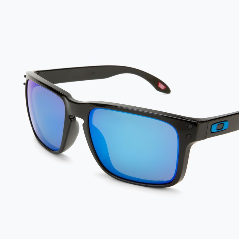 Oakley Holbrook poliruoti juodi/prizminiai safyro akiniai nuo saulės 0OO9102 5