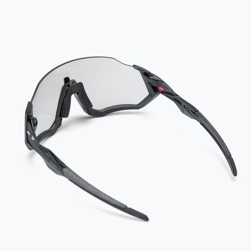 Oakley Flight Jacket plieniniai/skaidrūs iki juodos spalvos fotochrominiai dviratininkų akiniai 0OO9401 2