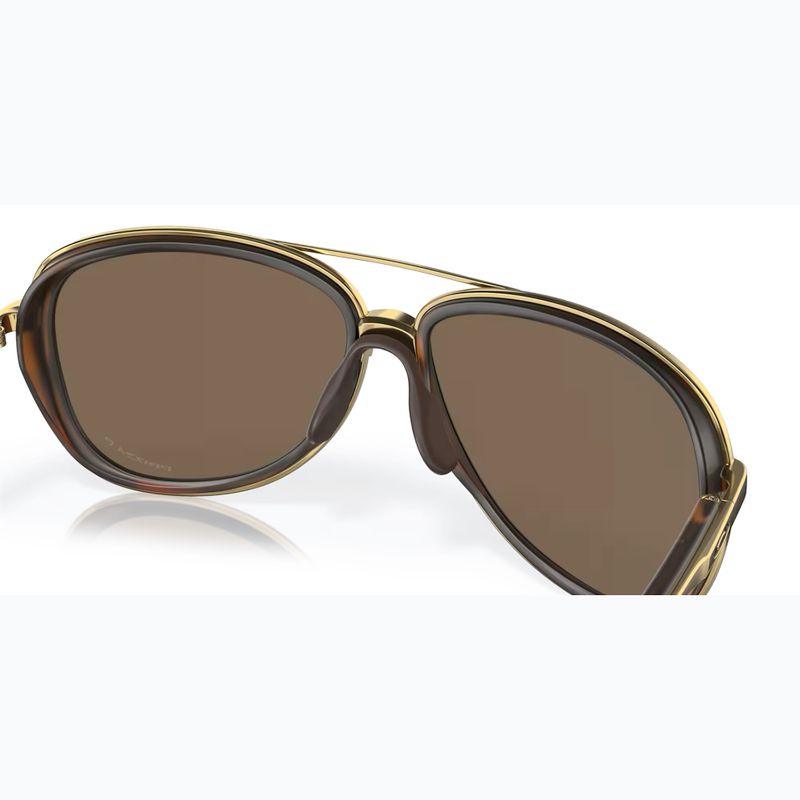 Akiniai nuo saulės Oakley Split Time brown tortoise gold/prizm rose gold polarized 7