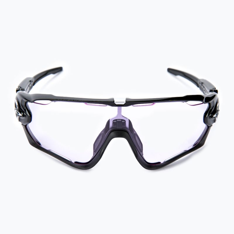 Oakley Jawbreaker poliruoti juodi/prizminiai dviratininkų akiniai esant silpnam apšvietimui 0OO9290 3
