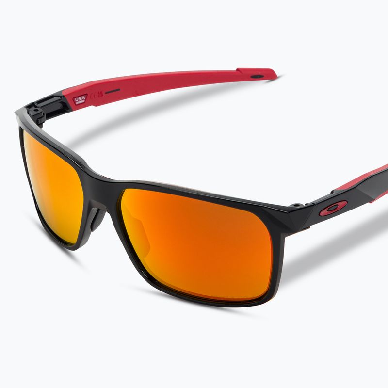 Oakley Portal X poliruoti juodi/prizm ruby poliarizuoti akiniai nuo saulės 5