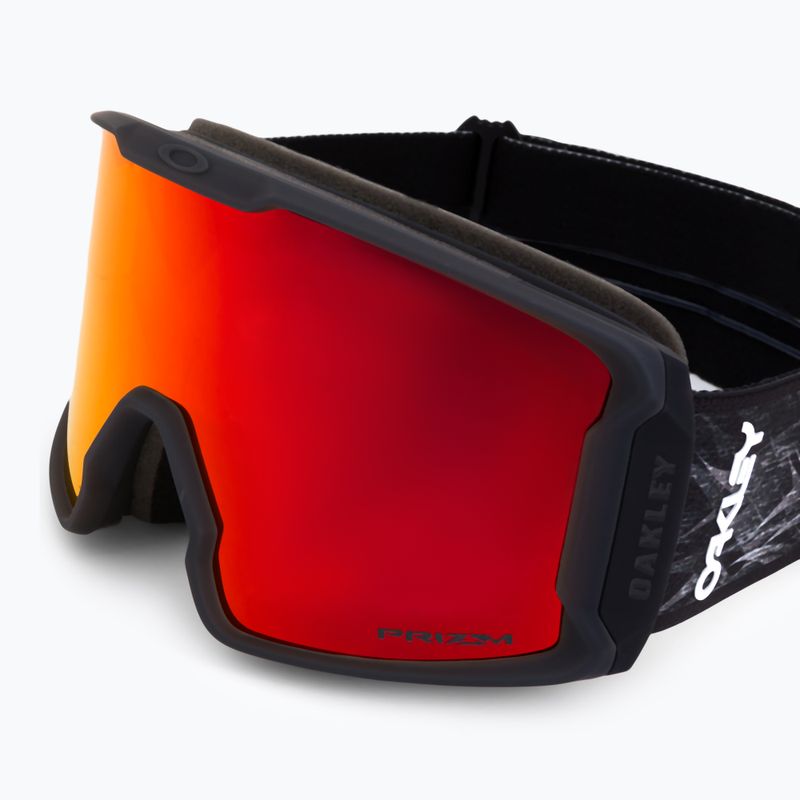 Oakley Line Miner black blaze/prizm snow torch iridium slidinėjimo akiniai OO7070-B4 5