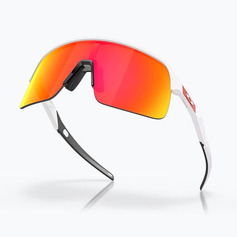 Akiniai nuo saulės Oakley Sutro Lite matte white/prizm ruby 4
