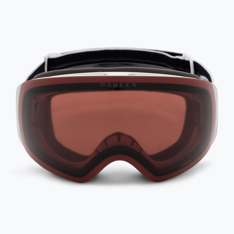 Oakley Flight Deck matiniai balti/prizm granato spalvos slidinėjimo akiniai OO7064-C5 2