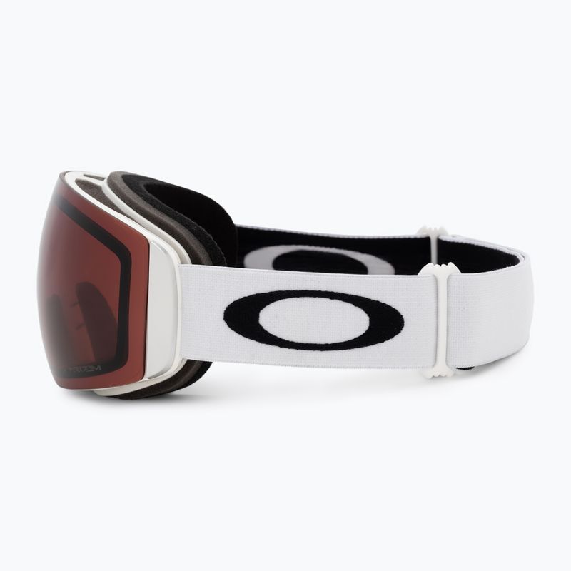 Oakley Flight Deck matiniai balti/prizm granato spalvos slidinėjimo akiniai OO7064-C5 4
