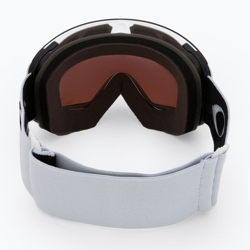 Oakley Flight Deck matinės baltos/prizm rožinio aukso iridžio slidinėjimo akiniai OO7050-C2 3