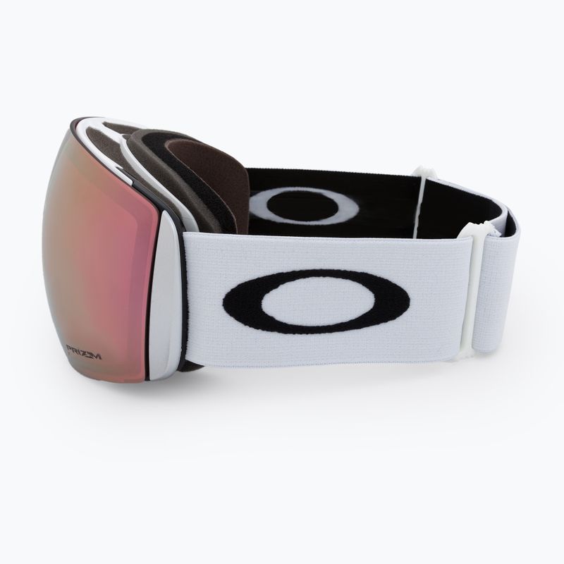 Oakley Flight Deck matinės baltos/prizm rožinio aukso iridžio slidinėjimo akiniai OO7050-C2 4
