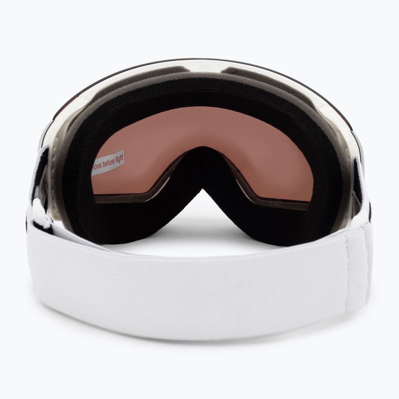 Oakley Flight Deck matinės baltos/prizm rožinio aukso iridžio slidinėjimo akiniai OO7064-C9 3