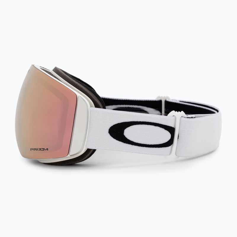 Oakley Flight Deck matinės baltos/prizm rožinio aukso iridžio slidinėjimo akiniai OO7064-C9 4