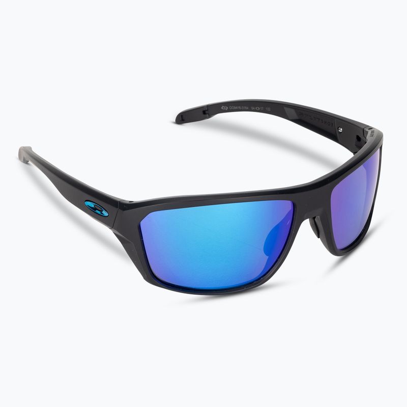 "Oakley Split Shot" matinės juodos/prizm safyro spalvos poliarizuoti akiniai nuo saulės 2