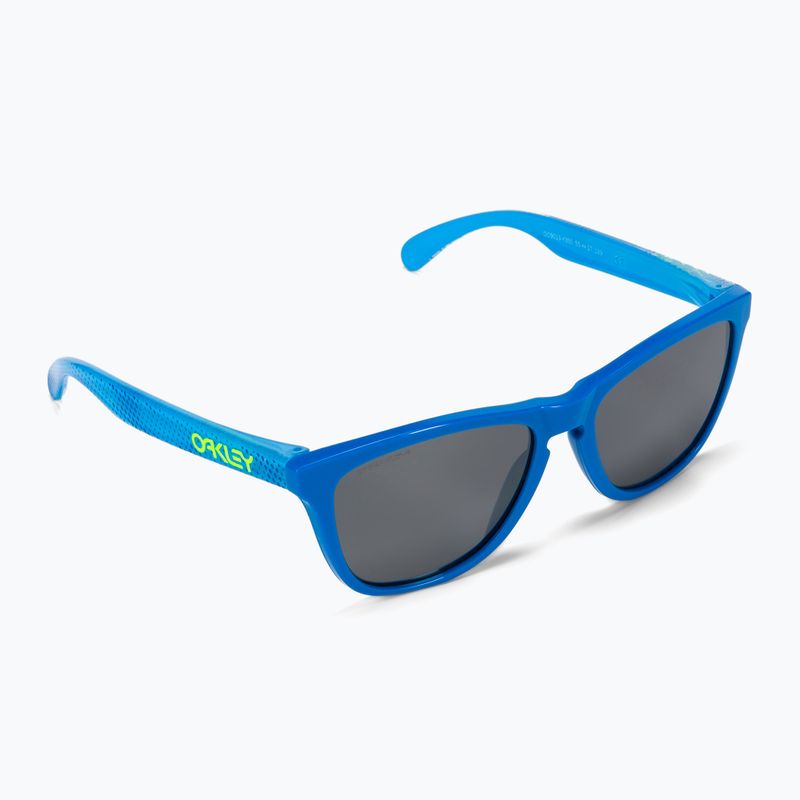Oakley Frogskins aukštos rezoliucijos poliruoti safyro/prizm black akiniai nuo saulės 0OO9013