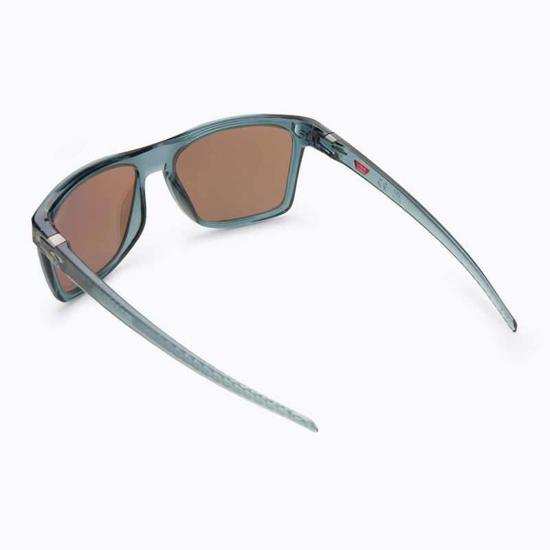 Oakley Leffingwell krištoliniai juodi/prizm giliai vandenyje poliarizuoti akiniai nuo saulės 0OO9100 2