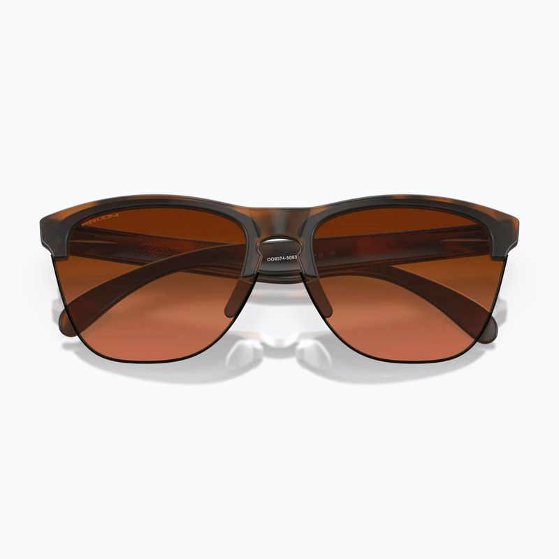 Akiniai nuo saulės Oakley Frogskins Lite matte brown tortoise/prizm brown gradient 5