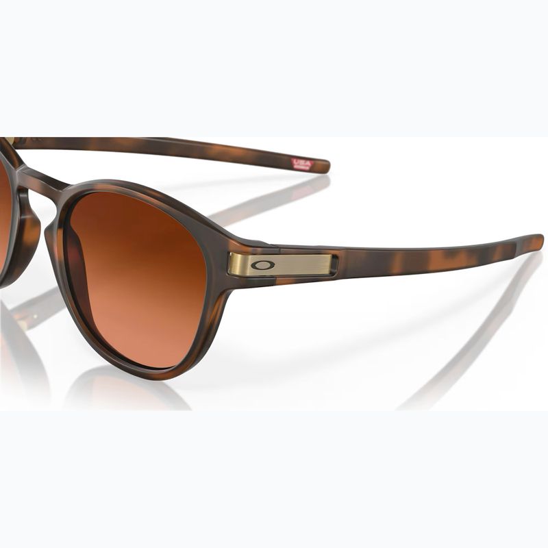 Akiniai nuo saulės Oakley Latch matte brown tortoise/prizm brown gradient 6