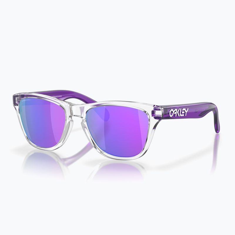 Vaikiški akiniai nuo saulės Oakley Frogskins XXS clear/prizm violet