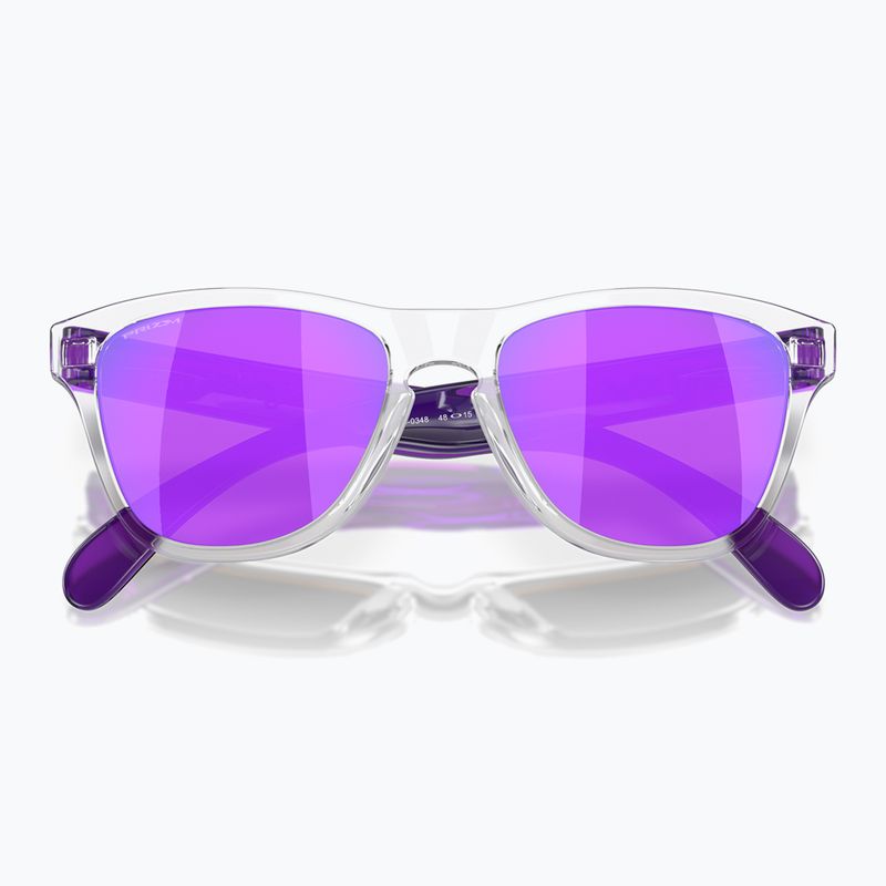 Vaikiški akiniai nuo saulės Oakley Frogskins XXS clear/prizm violet 5