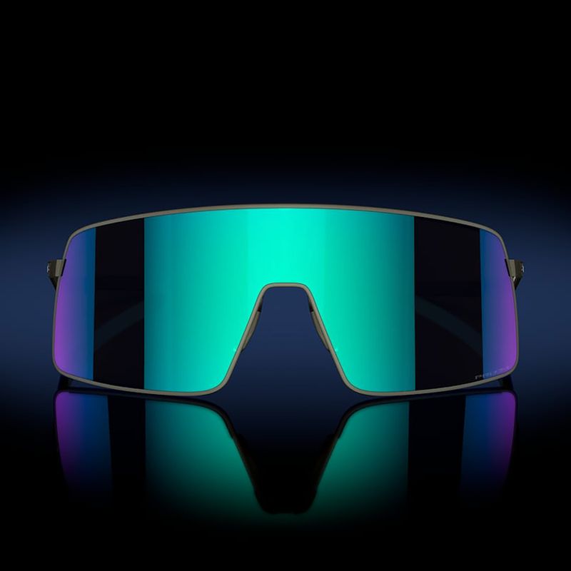 "Oakley Sutro Ti" satininio švino/prizminio safyro akiniai nuo saulės 7
