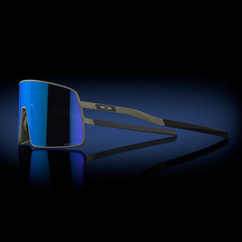 "Oakley Sutro Ti" satininio švino/prizminio safyro akiniai nuo saulės 8
