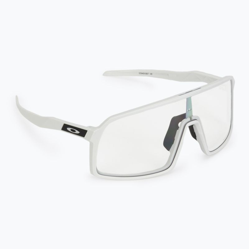 Oakley Sutro matinės baltos/skaidrios iki juodos spalvos fotochrominiai dviratininkų akiniai 0OO9406