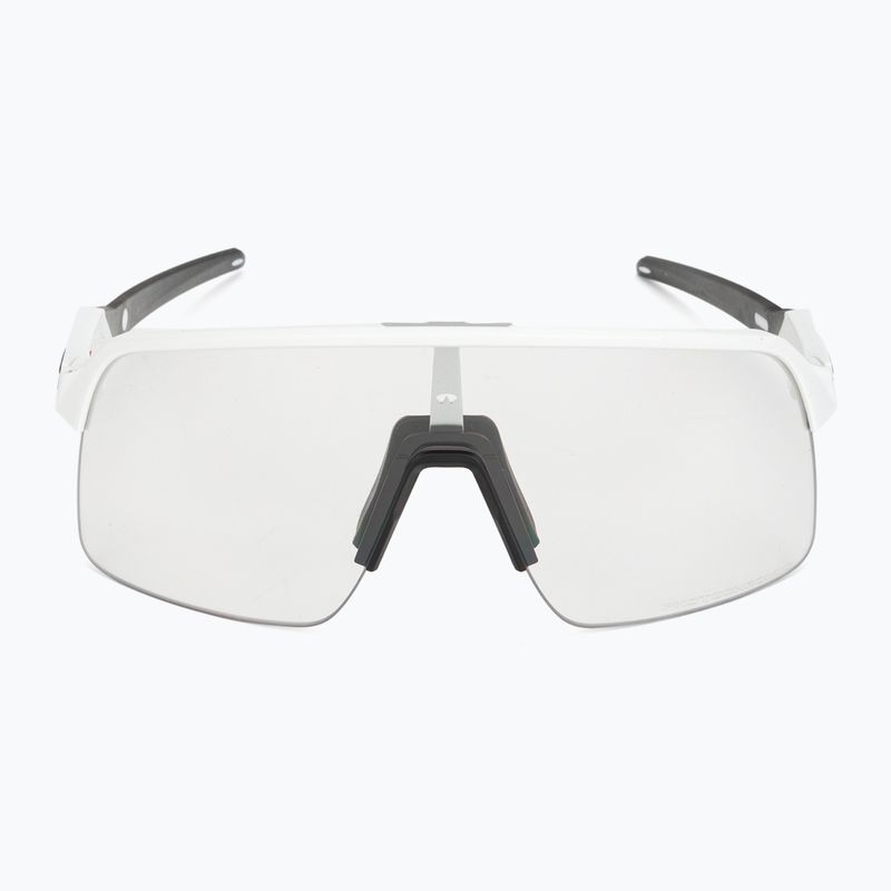 Oakley Sutro Lite matinės baltos/skaidrios iki juodos spalvos fotochrominiai dviratininkų akiniai 0OO9463 3