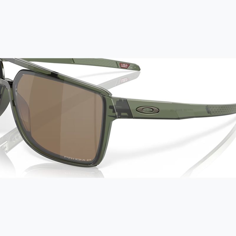 Saulės akiniai Oakley Castel olive ink 6